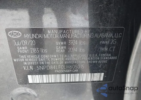 2020 Hyundai Elantra Value Edition из США, поврежденный, VIN 5NPD84LF0LH605015